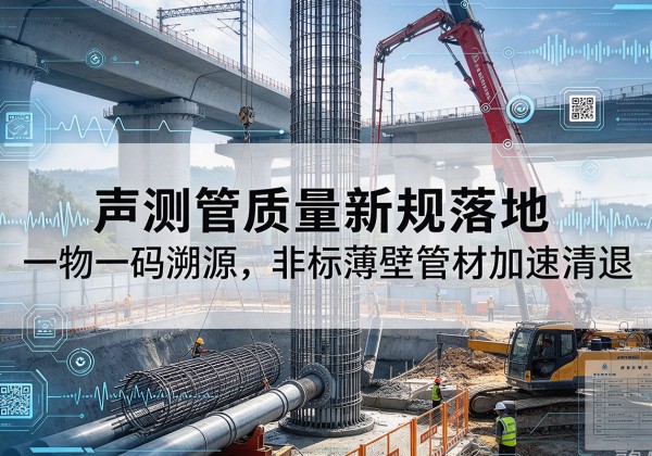 临高声测管质量新规落地，一物一码溯源，非标薄壁管材加速清退