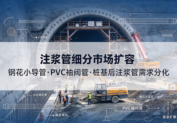 临高注浆管细分市场扩容，隧道钢花小导管、PVC 袖阀管、桩基后注浆管需求分化